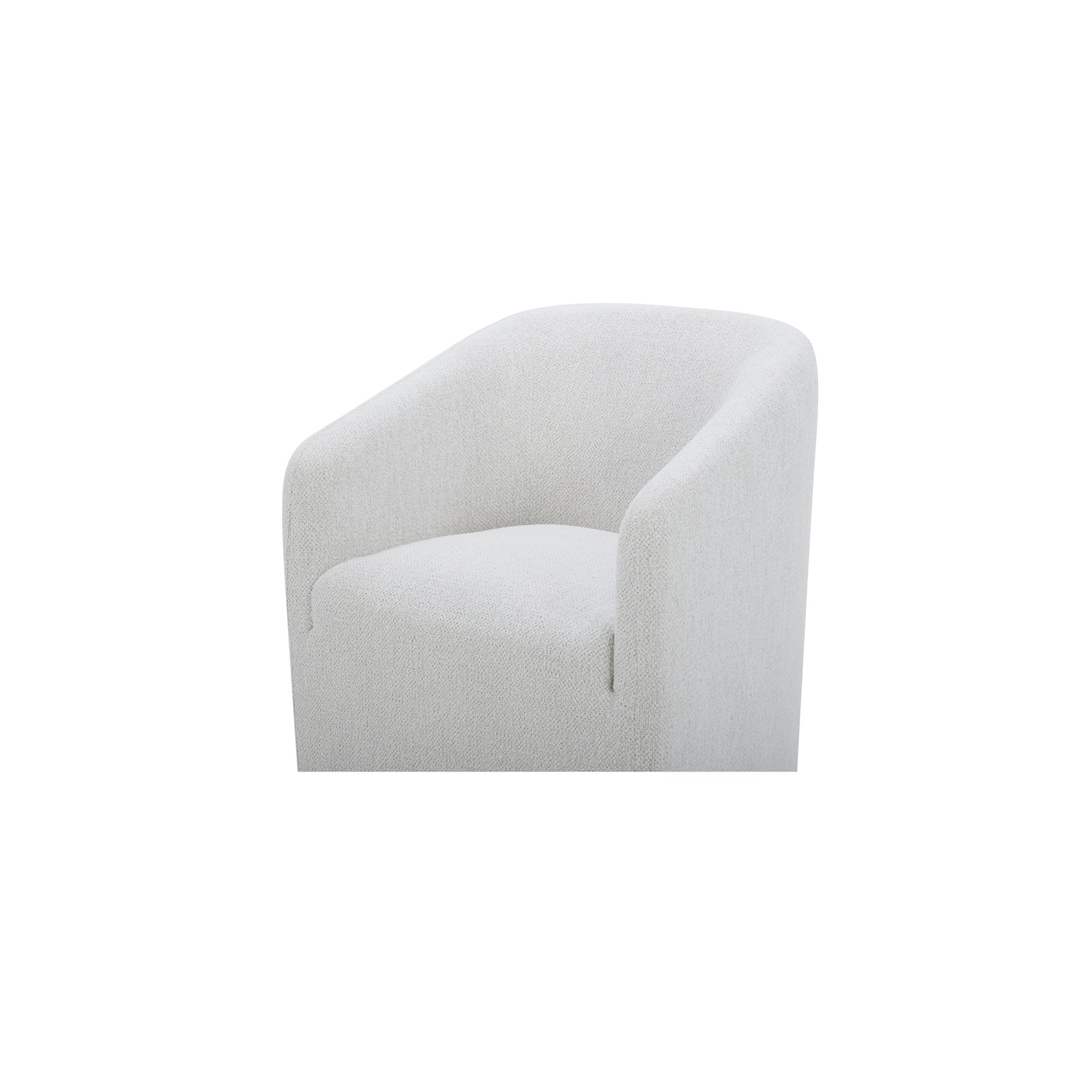 Sandy Off-White Rolling Dining Chair - Ornate Home