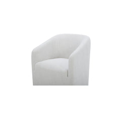 Sandy Off-White Rolling Dining Chair - Ornate Home