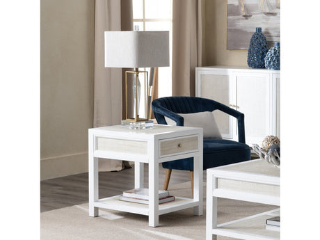 Sandy Shores White/Cream End Table - Ornate Home