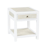Sandy Shores White/Cream End Table - Ornate Home