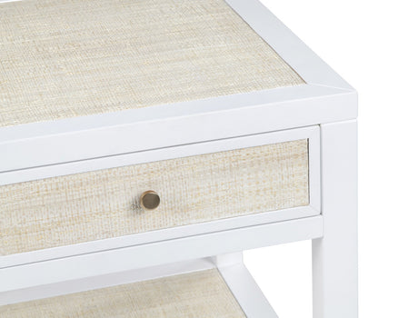 Sandy Shores White/Cream End Table - Ornate Home