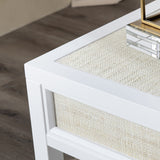 Sandy Shores White/Cream End Table - Ornate Home