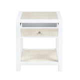 Sandy Shores White/Cream End Table - Ornate Home