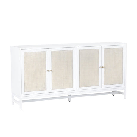 Sandy Shores White/Cream Four-Door Sideboard - Ornate Home