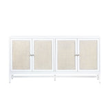 Sandy Shores White/Cream Four-Door Sideboard - Ornate Home