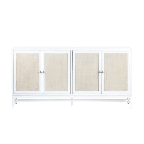 Sandy Shores White/Cream Four-Door Sideboard - Ornate Home