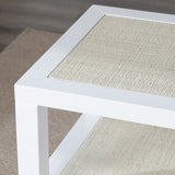 Sandy Shores White/Cream Side Table - Ornate Home