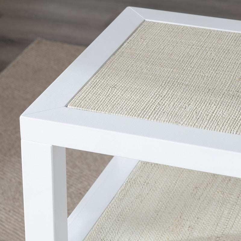 Sandy Shores White/Cream Side Table - Ornate Home