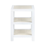 Sandy Shores White/Cream Side Table - Ornate Home