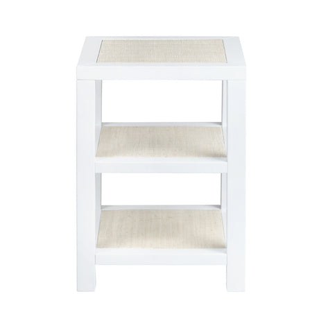 Sandy Shores White/Cream Side Table - Ornate Home