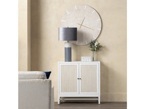 Sandy Shores White/Cream Two-Door Cabinet - Ornate Home