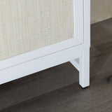 Sandy Shores White/Cream Two-Door Cabinet - Ornate Home