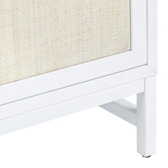 Sandy Shores White/Cream Two-Door Cabinet - Ornate Home