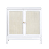 Sandy Shores White/Cream Two-Door Cabinet - Ornate Home