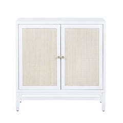 Sandy Shores White/Cream Two-Door Cabinet - Ornate Home