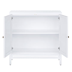 Sandy Shores White/Cream Two-Door Cabinet - Ornate Home