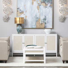 Sandy Shores White/Tan Cocktail Table - Ornate Home
