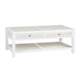 Sandy Shores White/Tan Cocktail Table - Ornate Home