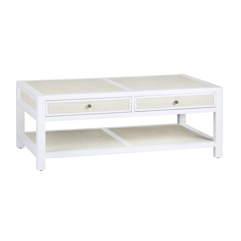 Sandy Shores White/Tan Cocktail Table - Ornate Home
