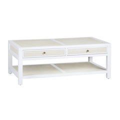 Sandy Shores White/Tan Cocktail Table - Ornate Home