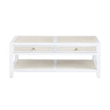 Sandy Shores White/Tan Cocktail Table - Ornate Home