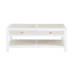 Sandy Shores White/Tan Cocktail Table - Ornate Home