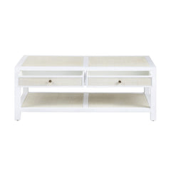 Sandy Shores White/Tan Cocktail Table - Ornate Home