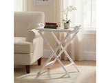 Sandy Shores White/Tan Tray Table - Ornate Home