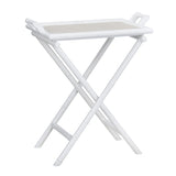 Sandy Shores White/Tan Tray Table - Ornate Home