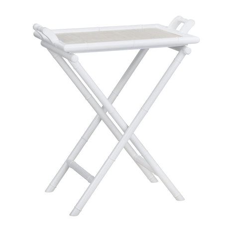 Sandy Shores White/Tan Tray Table - Ornate Home