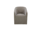 Sandy Taupe Rolling Dining Chair - Ornate Home