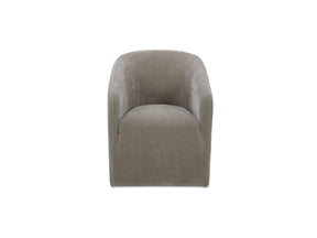 Sandy Taupe Rolling Dining Chair - Ornate Home