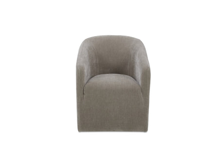 Sandy Taupe Rolling Dining Chair - Ornate Home
