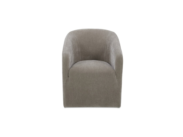 Sandy Taupe Rolling Dining Chair - Ornate Home