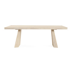Sanford Cream Washed Dining Table - Ornate Home