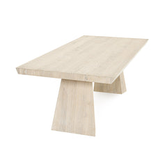 Sanford Cream Washed Dining Table - Ornate Home