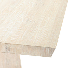 Sanford Cream Washed Dining Table - Ornate Home