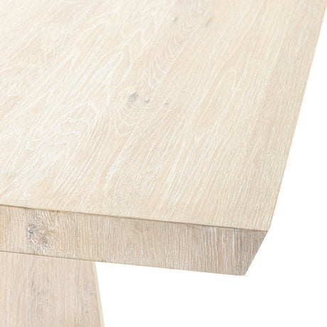 Sanford Cream Washed Dining Table - Ornate Home