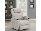 Sanger Champagne Power Lift Recliner - Ornate Home