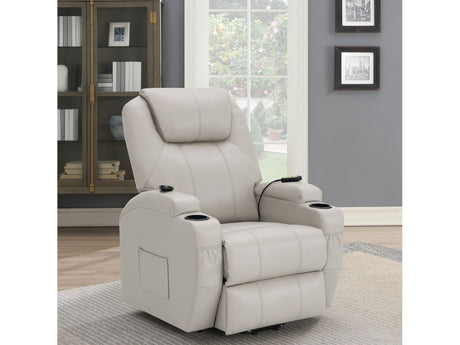 Sanger Champagne Power Lift Recliner - Ornate Home