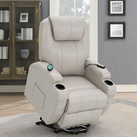 Sanger Champagne Power Lift Recliner - Ornate Home