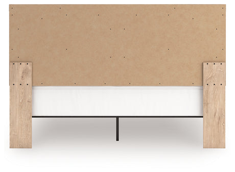 Sanginlane Tan King Panel Bed - Ornate Home