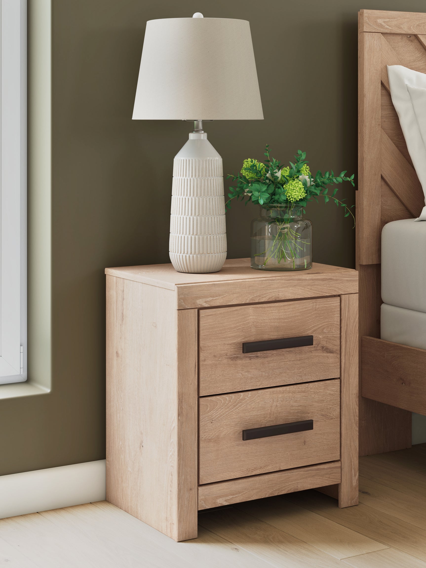 Sanginlane Tan Nightstand - Ornate Home