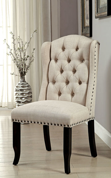 Sania Antique Black/Beige Table & 4 Chairs & 2-Seater Bench - Ornate Home