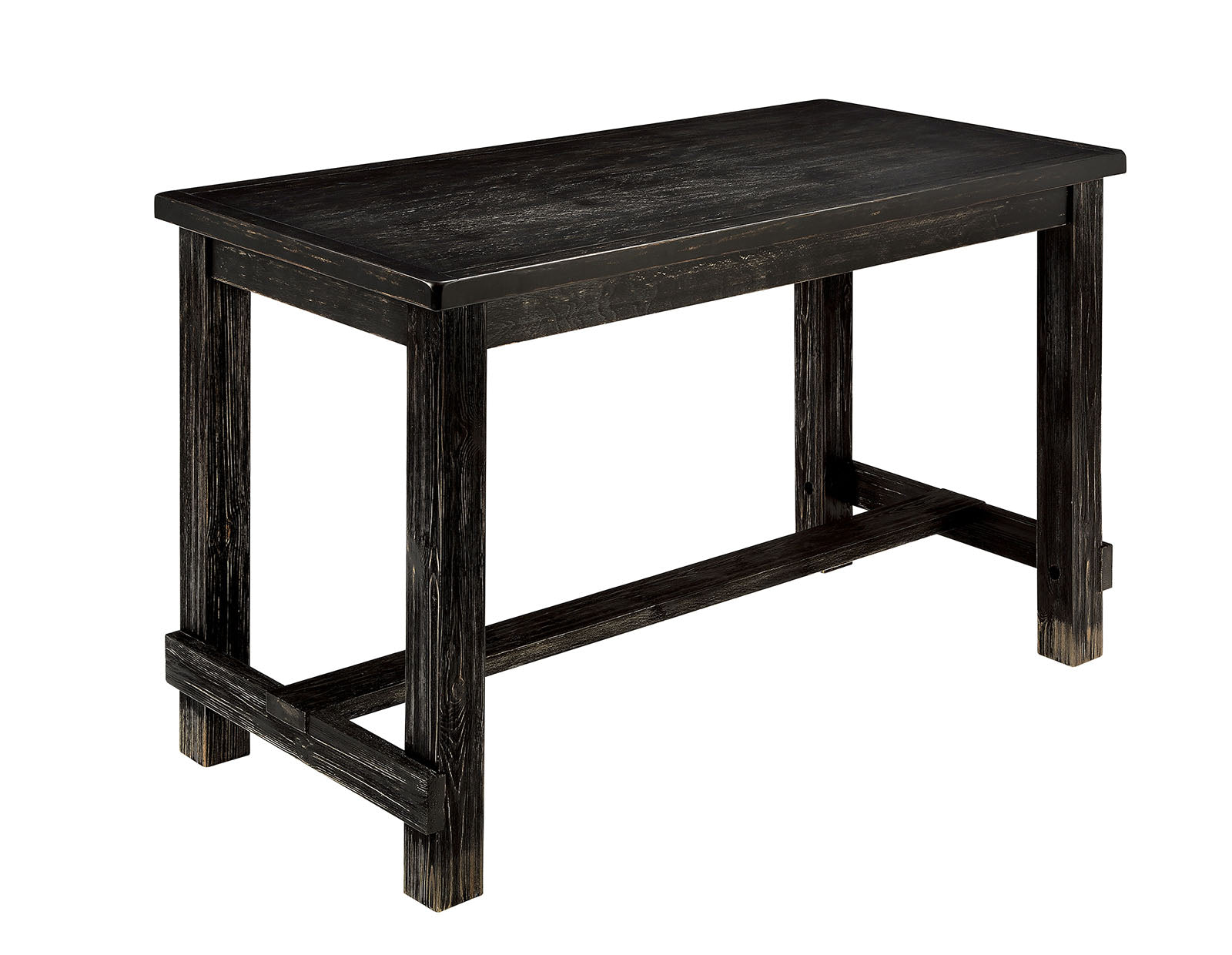 Sania Antique Black/Ivory 5 Pc. Counter Height Table Set - Ornate Home