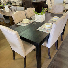 Sania III Black Rectangular Dining Table - Ornate Home