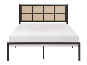 Sanibel Dark Bronze Queen Platform Bed - Ornate Home