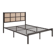 Sanibel Dark Bronze Queen Platform Bed - Ornate Home