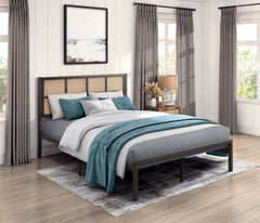 Sanibel Dark Bronze Queen Platform Bed - Ornate Home