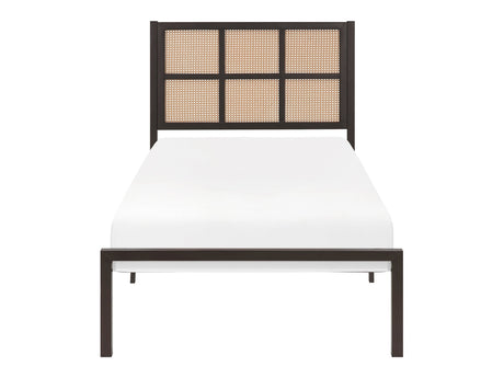 Sanibel Dark Bronze Twin Platform Bed - Ornate Home